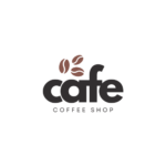 Black and Brown Flat Illustrative Cafe Coffee Logo (1)
