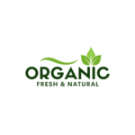 Green and White Modern Organic Logo
